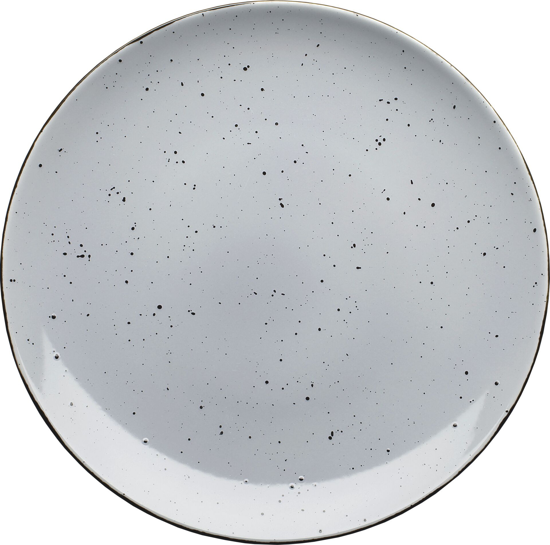 Porzellanserie "Granja" grau Teller flach Coup-Form, 30 cm